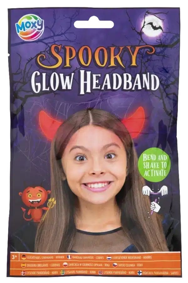 Halloween Glow Headband, 2 Assorted (devil / knife) - Image 2