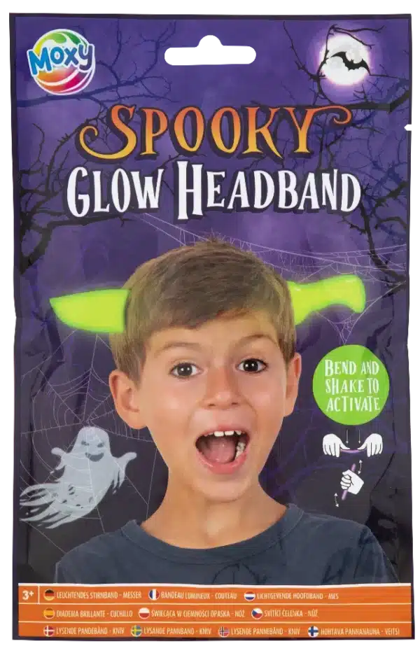 Halloween Glow Headband, 2 Assorted (devil / knife) - Image 3