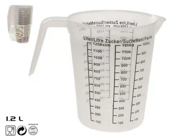 Plastic Measuring Jug 1.2 Litres