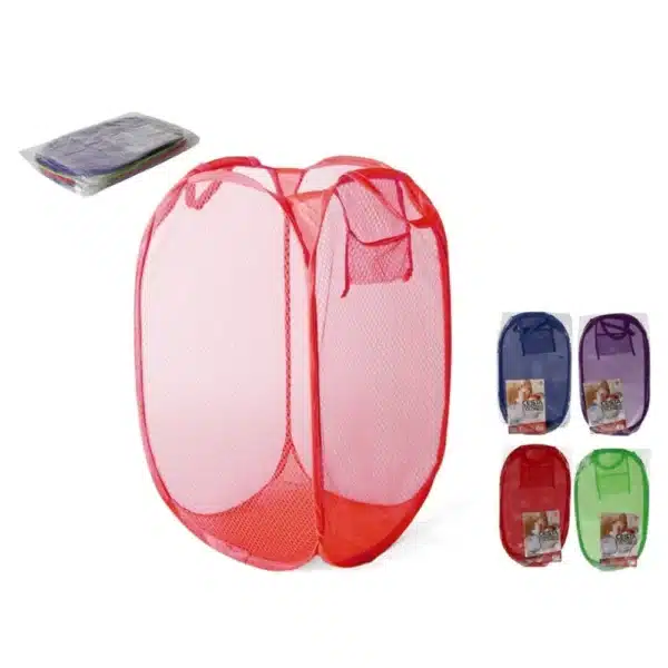 Mesh Pop-up Laundry Basket Assorted