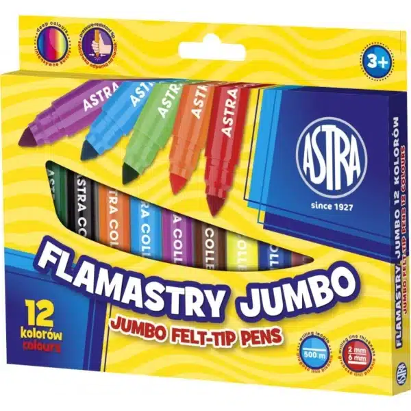 Jumbo Markers - 12 Colors
