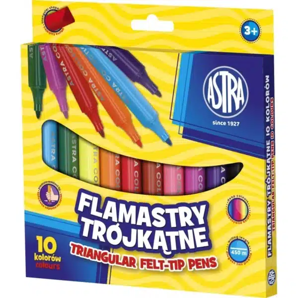 Jumbo Triangular Markers - 10 Colors