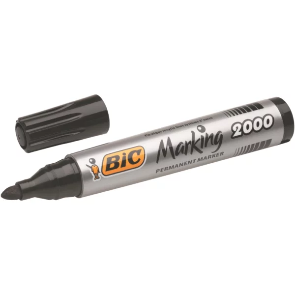 Bic 2000 Permanent Marker Bullet Tip Black