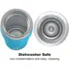 Super Sparrow Enjoy Series 750ml Stainless Steel Bottle With Straw Cerulean - Image 4