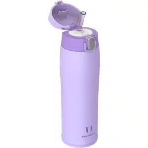 Super Sparrow Enjoy Series 500ml Stainless Steel Bottle With Straw Light Purple