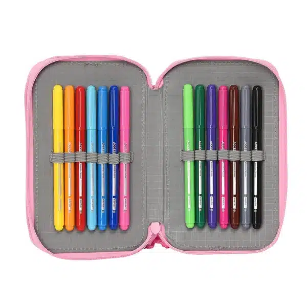 Double Filled Pencil Case 28 Pieces Barbie "Girl" - Image 4