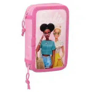 Double Filled Pencil Case 28 Pieces Barbie "Girl"