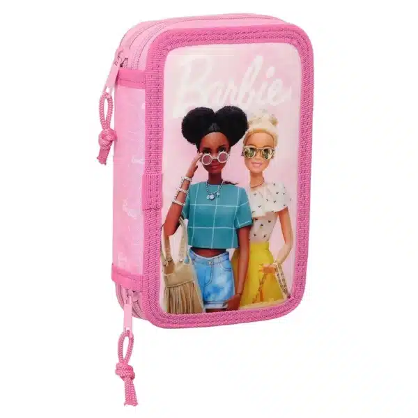 Double Filled Pencil Case 28 Pieces Barbie "Girl"