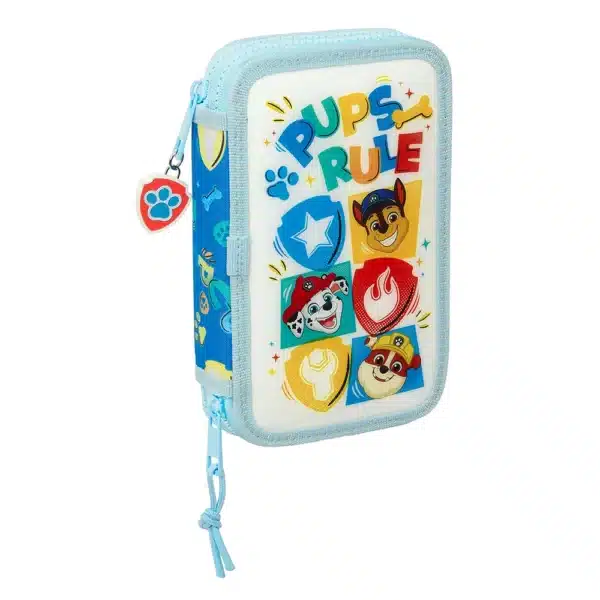 Double Filled Pencil Case 28 Pieces Paw Patrol "Pups Rule"