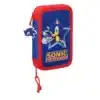 Double Filled Pencil Case 28 Pieces Sonic