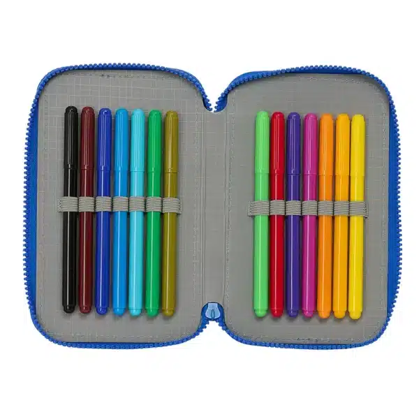 Double Filled Pencil Case 28 Pieces Sonic "Prime" - Image 3