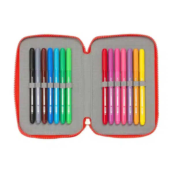 Double Filled Pencil Case 28 Pieces Super Mario "World" - Image 4