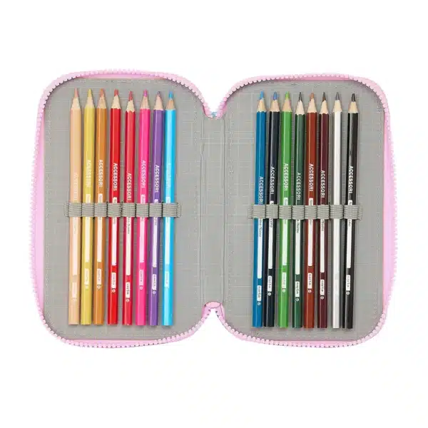 Triple Filled Pencil Case 36 Pieces Frozen "Cool Days" - Image 4