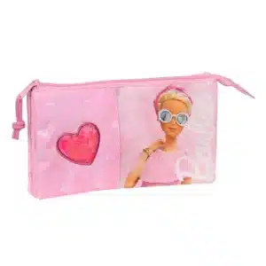Triple Pencil Case Barbie "Girl"