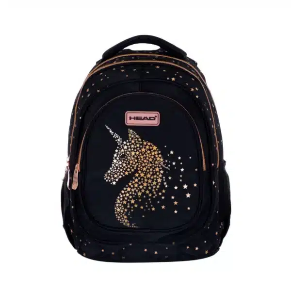 Head Backpack Golden Effect