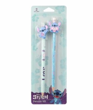 Set of 2 Stitch HB Pencils With Motif