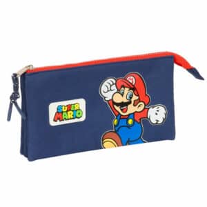 Triple Pencil Case Super Mario "World"
