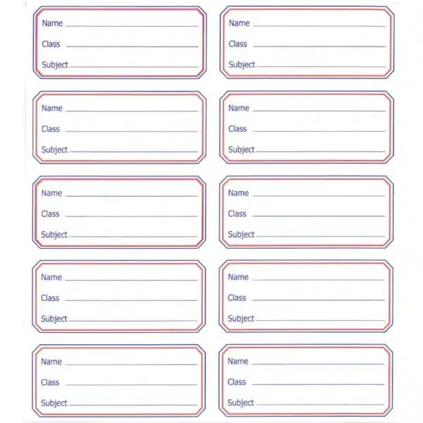 School Labels