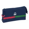 Triple Pencil Case Benetton "Italy"