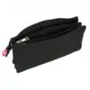 Triple Pencil Case Kappa "Black And Pink" - Image 2