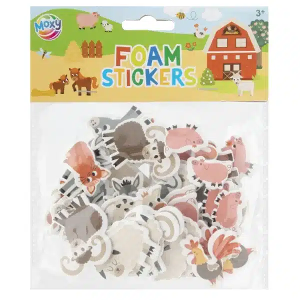 Foam Stickers Farm Animals