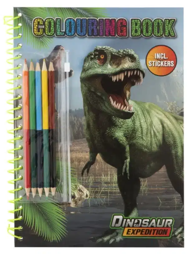 Dino Spiral Colouring Book