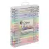 30 Assorted Gel Pens In Carry Case: 12 Glitter, 12 Neon