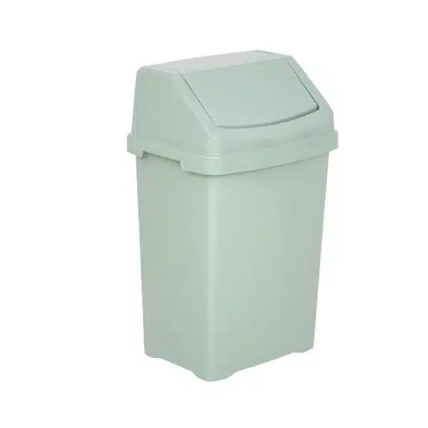 Casa 50Ltr Swing Bin Silver Sage