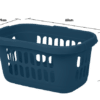 Casa Laundry Basket Hipster Navy - Image 2