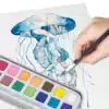 Aquarel Set 18 Colours + 1 Brush In Tin - Image 2