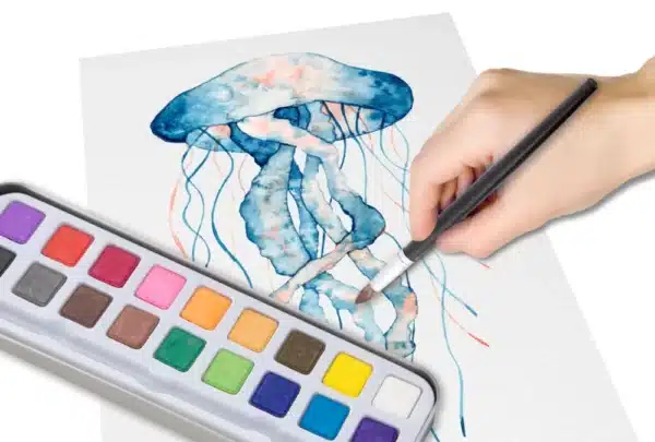 Aquarel Set 18 Colours + 1 Brush In Tin - Image 2