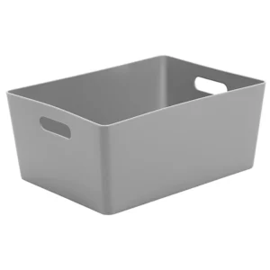 Cool Grey Rectangular Storage Studio Basket