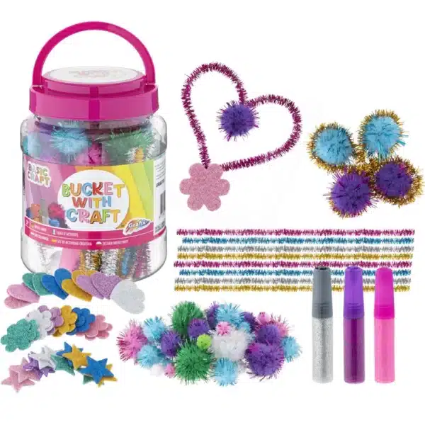 Bucket With Craft - Pink