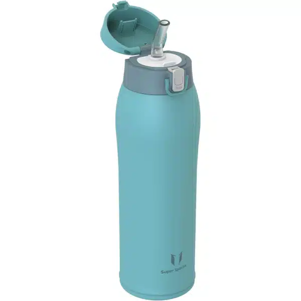 Super Sparrow Enjoy Series 750ml Stainless Steel Bottle With Straw Cyan
