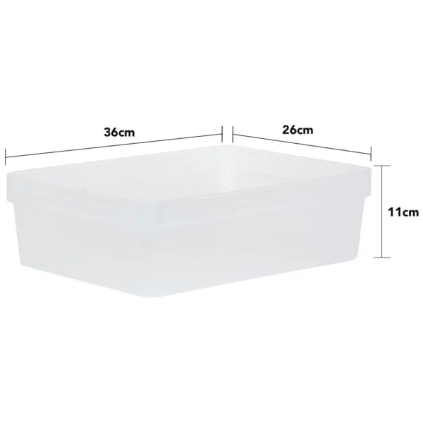 Studio Stack 2.02 Clear Box with Lid 36x26x11cm (A4)