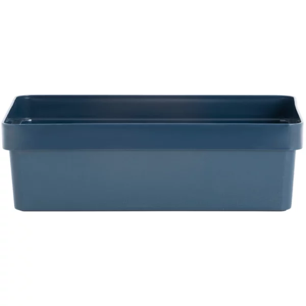 A4 Shallow Rectangular Utility Studio Basket, Navy (A4)