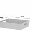Studio Basket 5.01 Rectangular Cool Grey - Image 2