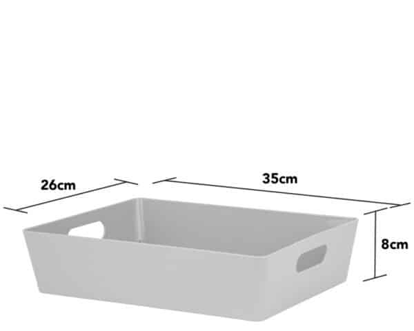 Studio Basket 5.01 Rectangular Cool Grey - Image 2
