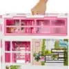 Barbie Dollhouse Playset with Barbie Doll & House with 2 Levels & 4 Play Areas, Fully Furnished, with Pet Puppy & Accessories - Image 4