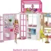 Barbie Dollhouse Playset with Barbie Doll & House with 2 Levels & 4 Play Areas, Fully Furnished, with Pet Puppy & Accessories