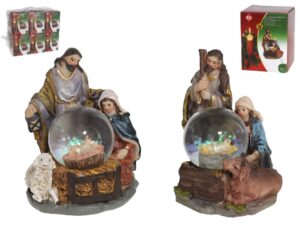 Nativity Scene With water Ball 11cm -  2 Assorted