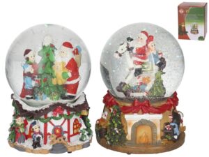 Christmas Water Ball With Music 11x14.5cm