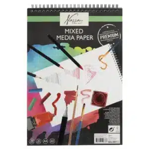 A4 Mixed Media Paper Pad, 20 Sheets, 300gsm