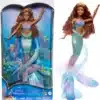 Disney The Little Mermaid Deluxe Ariel Doll with Iridescent Tail, Hair Jewelry Beads & Doll Stand