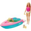 Barbie® Doll and Boat with Puppy and Accessories, Floats in Water - Image 2