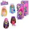 Barbie Extra Mini Minis Doll With Blue Hair, Accessories And Doll Stand
