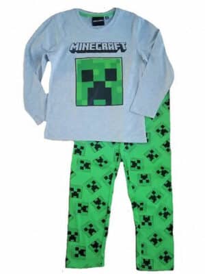 Minecraft Long Sleeved Cotton Pyjamas