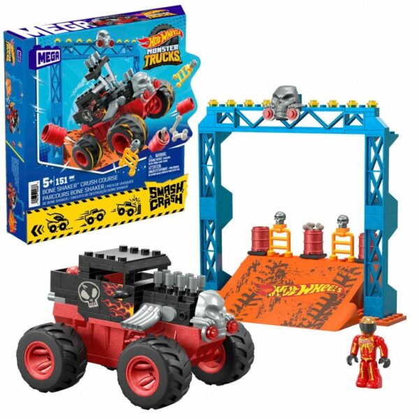 Mega Hot Wheels Monster Truck Bone Shaker Track