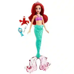 Ariel the Little Mermaid 28 cm Doll with Sebastian and Various Princess Accessories