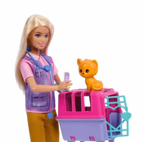 Barbie Animal Rescue & Recovery Playset With Doll, 2 Animal Figures & Accessories - Image 3